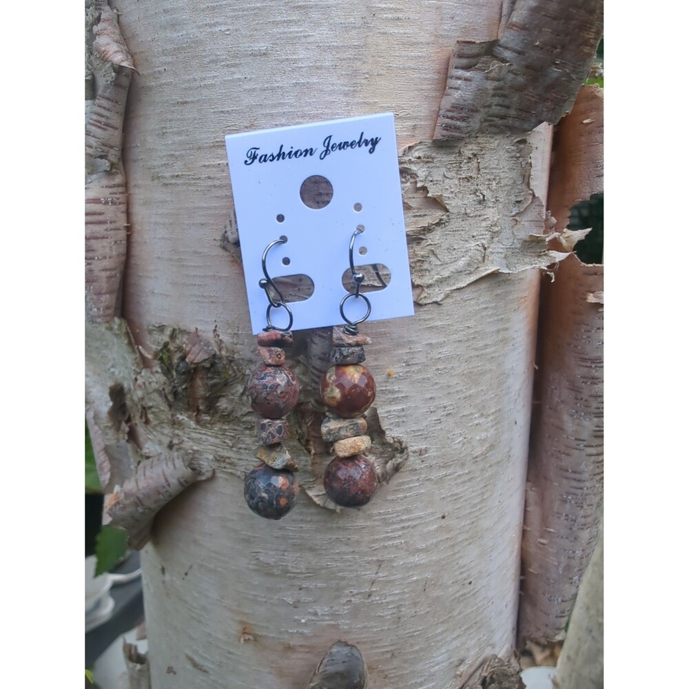 Jasper Bead Earrings